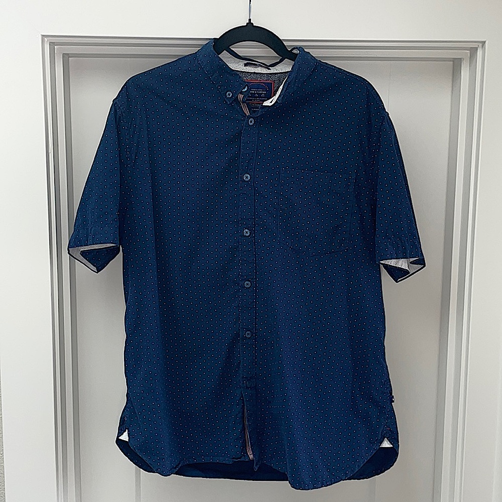 Polka Dot Button Up Slim Fit